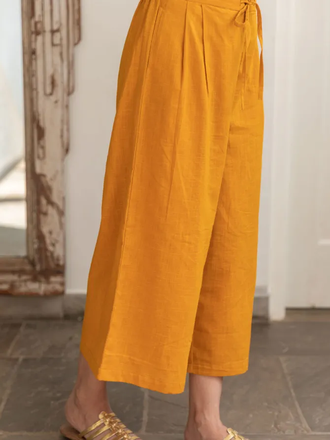 Set of 2 - Keya Indigo Cotton Tunic and Palazzo