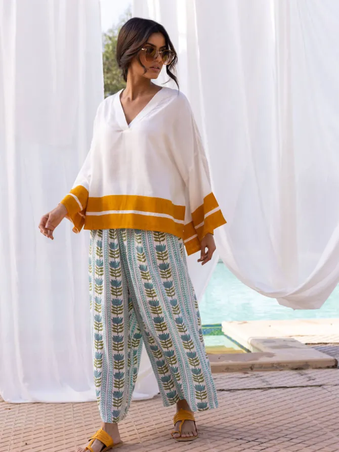 Set of 2 - Lemonade Box Short Top and Palazzo Pants