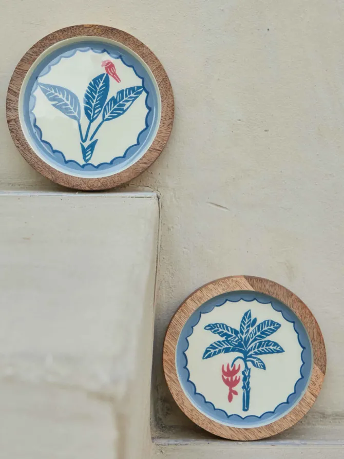Set of 2 - Luma Wooden Coasters