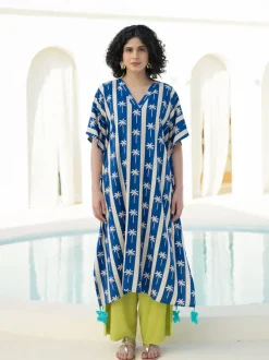 Set of 2 - Lunar Kaftan Kurta & Palazzo Pants
