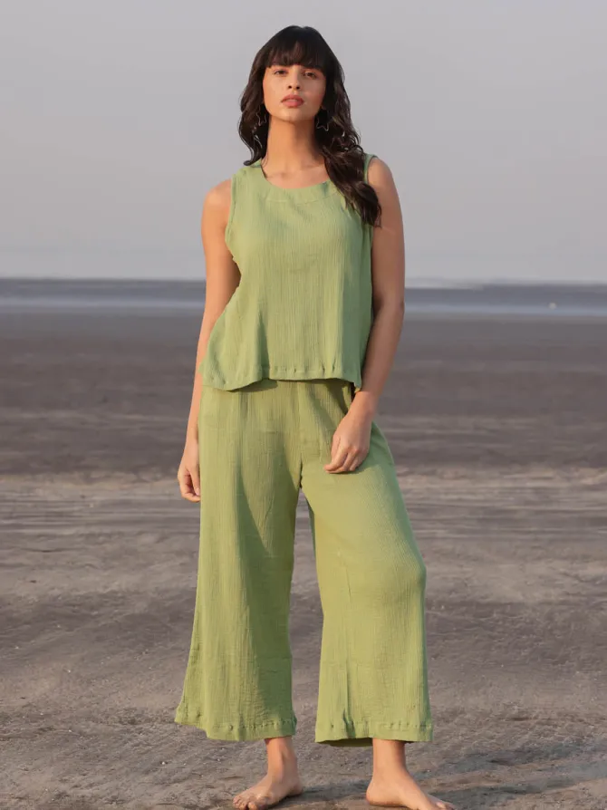 Set of 3 - Marini Kimono Jacket and Palazzo Pants
