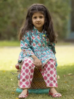 Set of 2 - Masoom Organic Cotton Angrakha with Dhoti