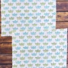 Set of 2 - Nautical Hand Block Printed Cotton Hand Towel