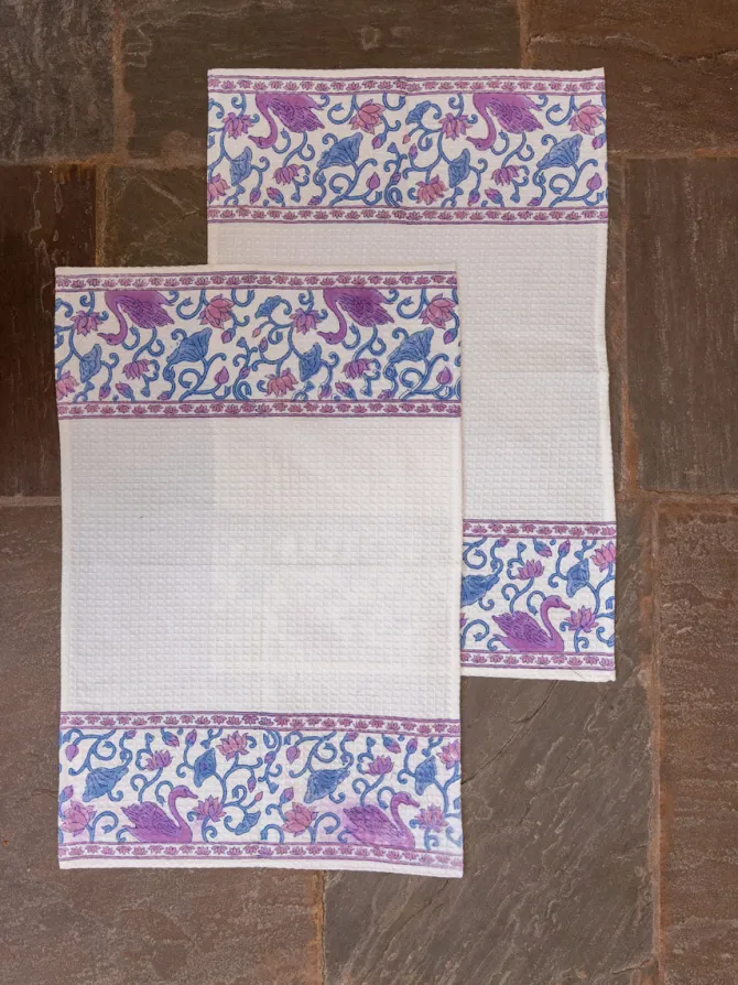 Set of 2 - Neerja Block Printed Hand Towels