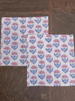 Set of 2 - Neerja Block Printed Face Towels
