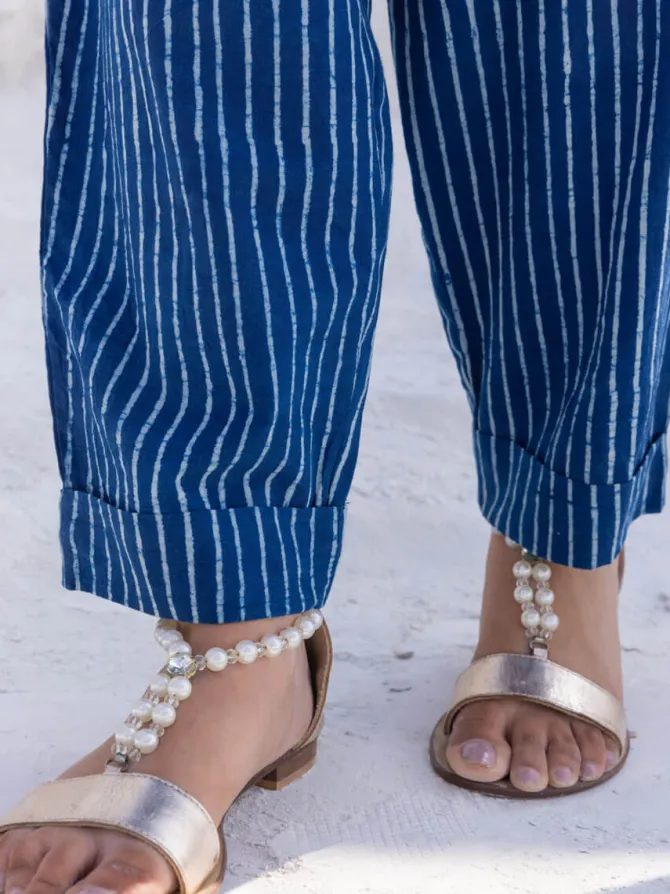Set of 2 - Neptune Shirt Top and Indigo Pants