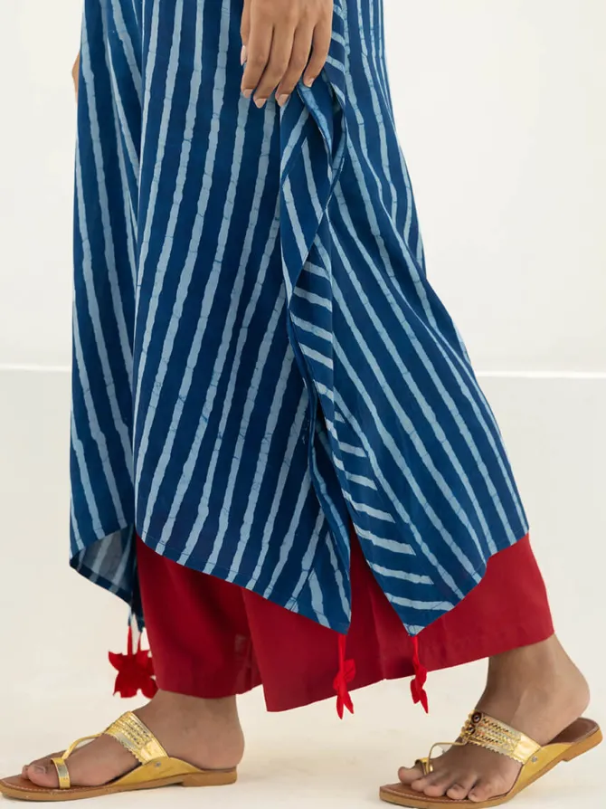 Set of 2 - Nira Kaftan Kurta & Palazzo Pants