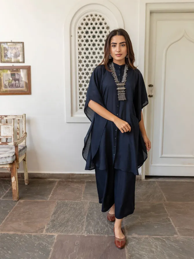 Set of 2 - North Star Black Shirt Dress and Palazzo