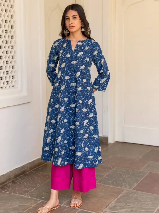 Set of 2 - Padma A-line Kurta and Palazzo
