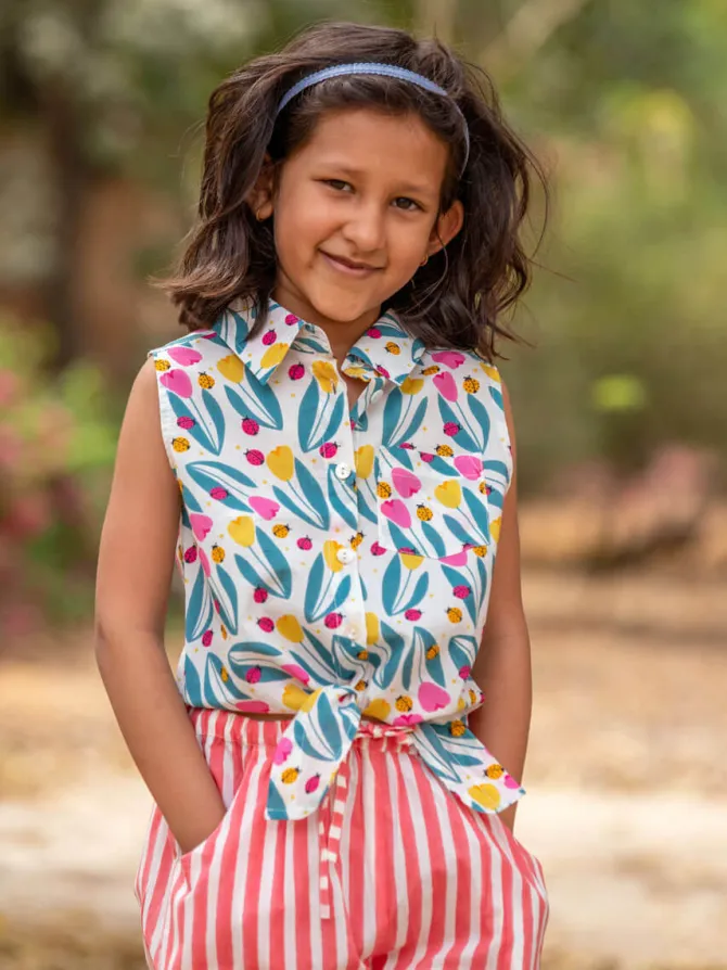 Set of 2 - Popsicle Organic Cotton Top and Pant Set