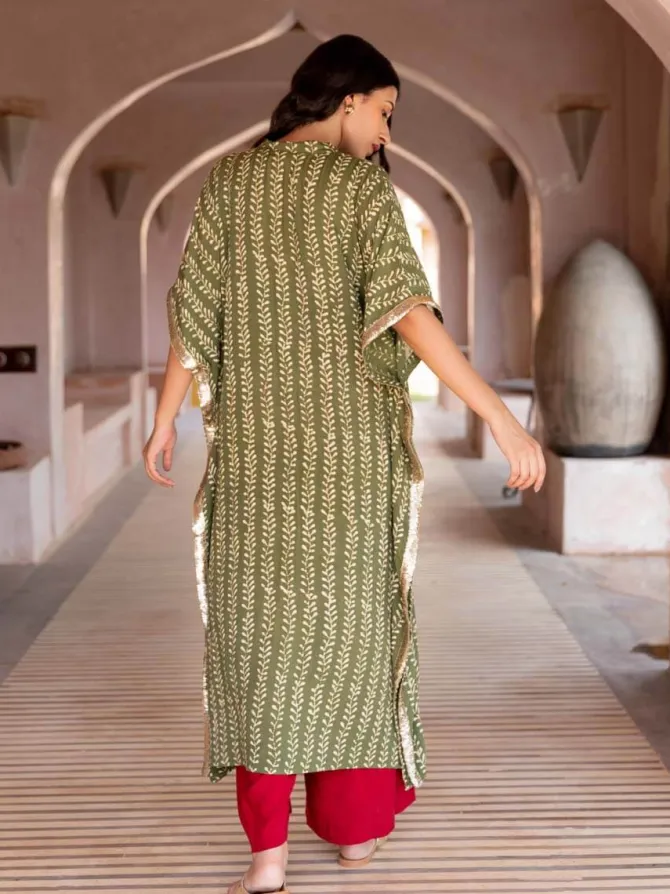Set of 2 - Raabta Kaftan Kurta and Palazzo