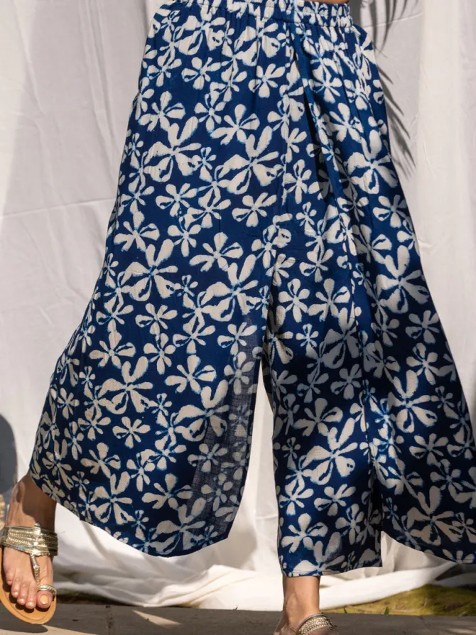Set of 2 - Raga Short Top and Wrap-around Pants