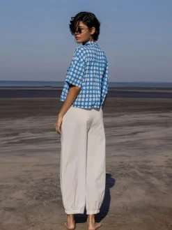 Set of 2 - Rio Blue Polka Shirt Top and Trousers