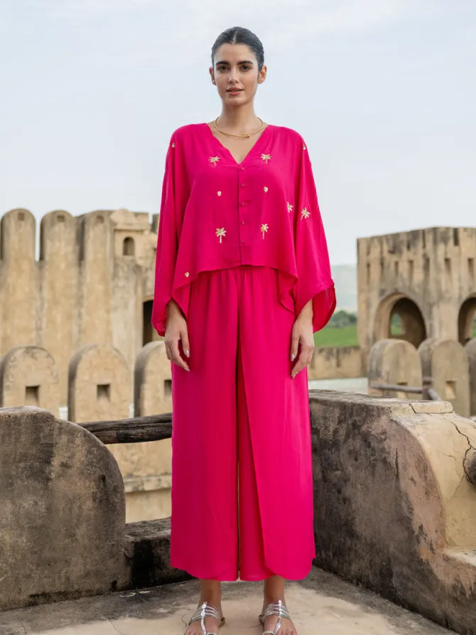 Set of 2 - Rose Mirage Top & Pant Set