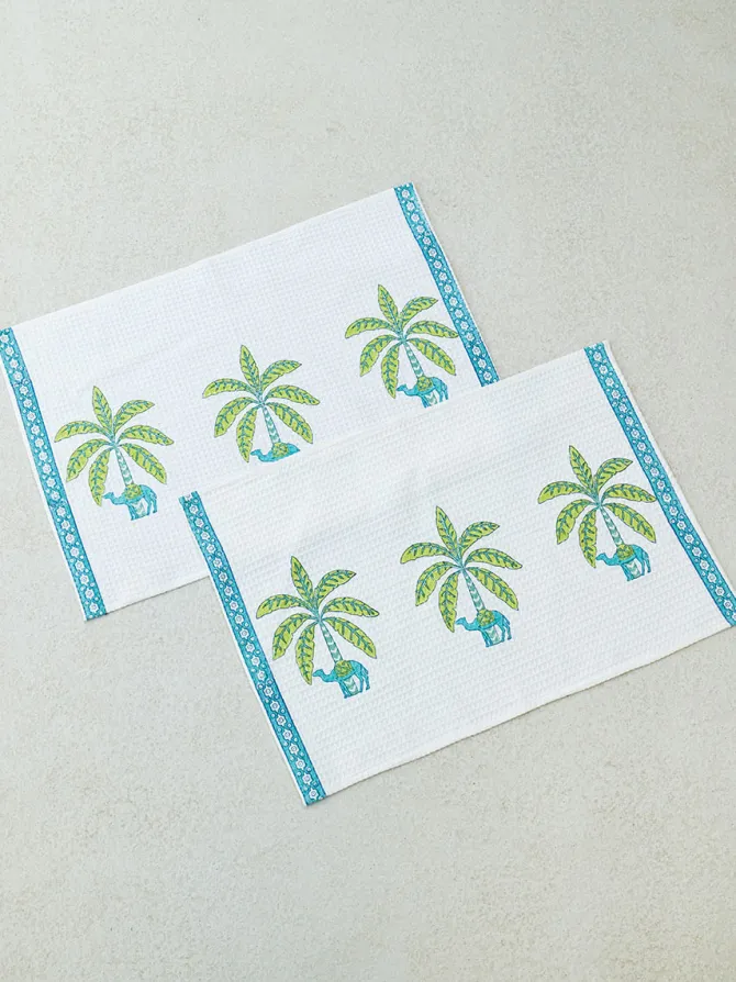Set of 2 - Sahara Nights Waffle Cotton Hand Towel