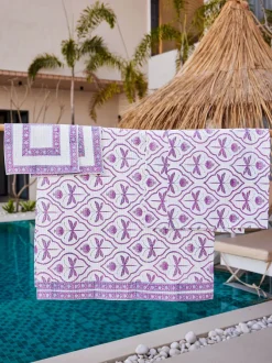 Set of 2 - Soula Nights Waffle Cotton Face Towel