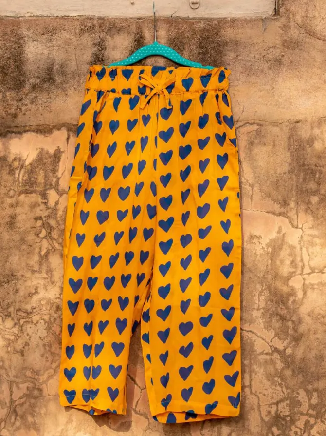 Set of 2 - Summer Poetry Modal Block Printed Top & Pants Set