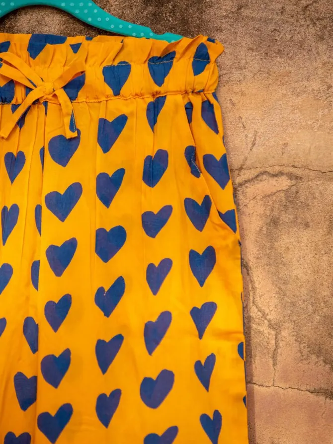 Set of 2 - Summer Poetry Modal Block Printed Top & Pants Set