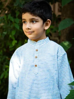 Set of 3 - Sunshine Love Block Printed Kurta With Jacket