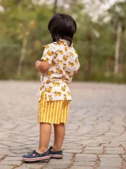 Set of 2 - Tiger Land Organic Cotton Shirt & Shorts