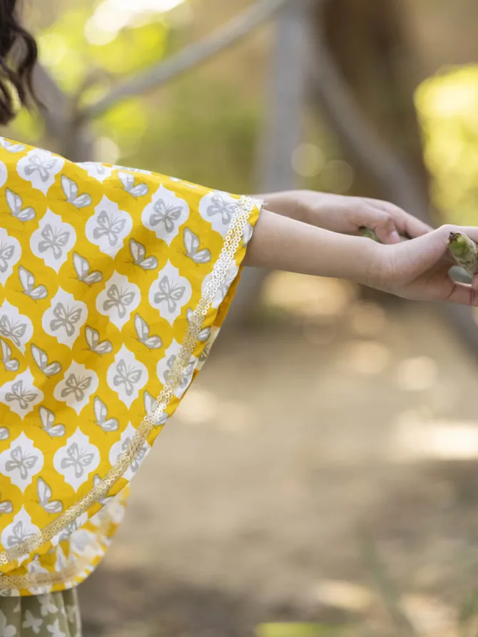 Set of 2 - Titli Organic Cotton Poncho Top and Skirt