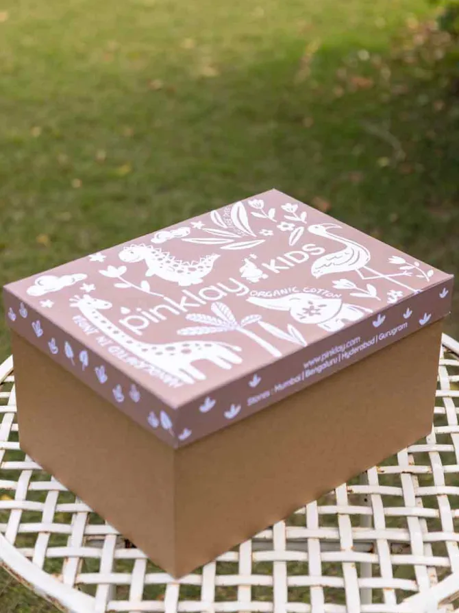 Set of 6 - Tropical Bliss Block Printed Bedding Set with Gift Box