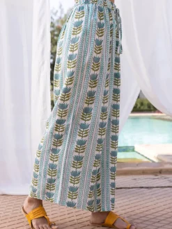 Set of 2 - Tuscan Cypress Kaftan Kurta and Palazzo