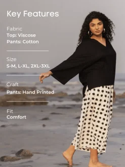 Set of 2 - Vogue Box Top and Wrap-Around Pants