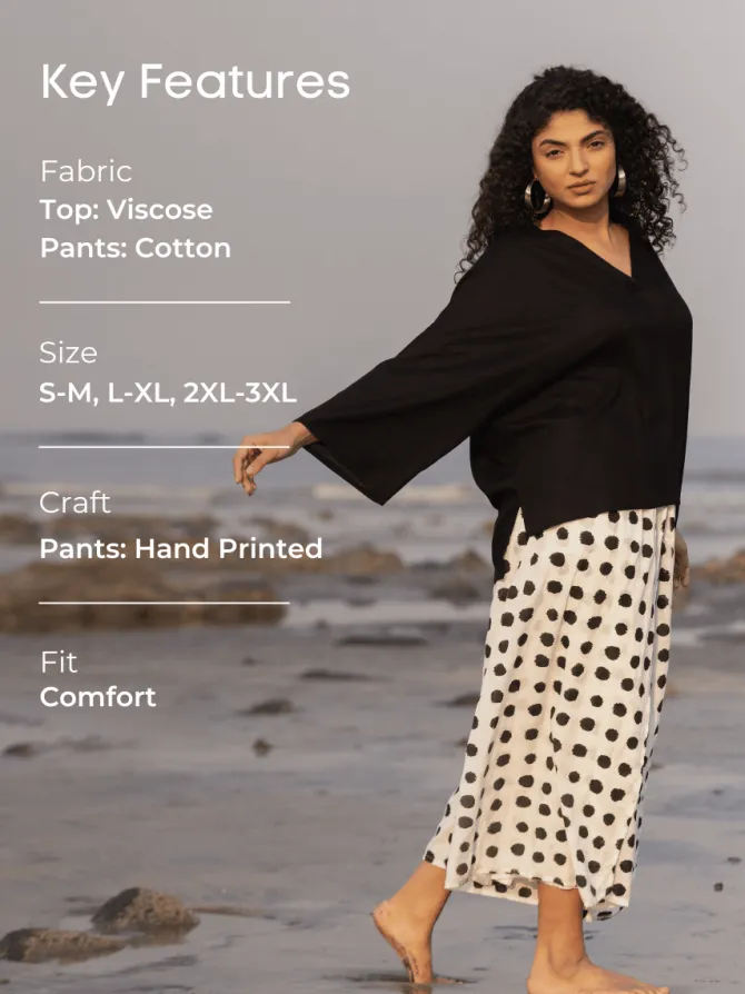 Set of 2 - Vogue Box Top and Wrap-Around Pants
