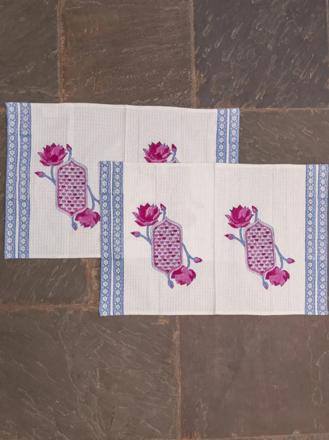 Set of 2 - Vriddhi Block Printed Hand Towels
