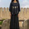 Set of 2 - Zahra Embroidered Poncho & Skirt Set