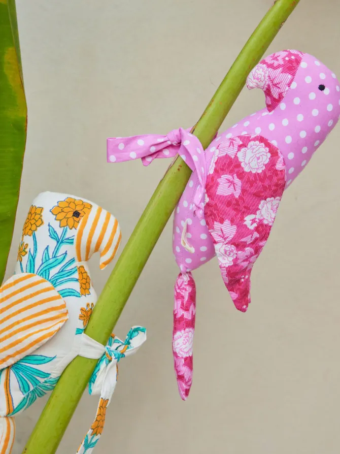 Set of 3- Mithhu Curtain Tie Back/Plush Toy