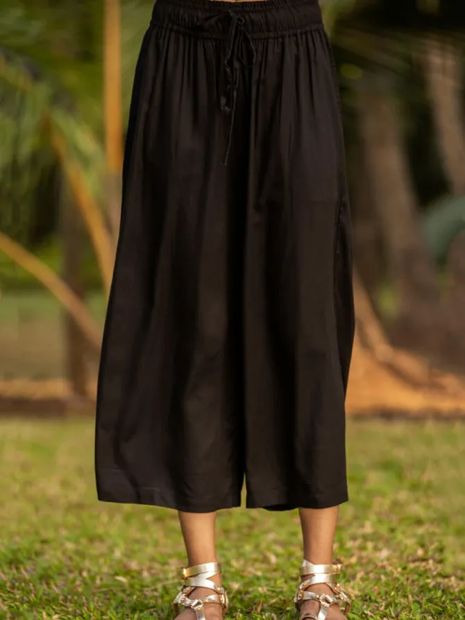 Shaam Black Palazzo Pants