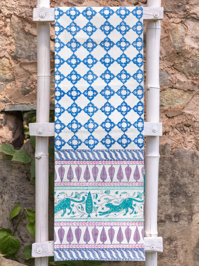 Shaurya Block Printed Cotton Table Runner