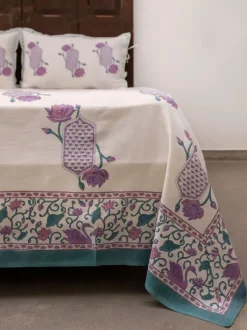 Shuchi Hand Block Printed Cotton Bed Sheet