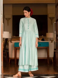 Sifar A-Line Silk Long Kurta