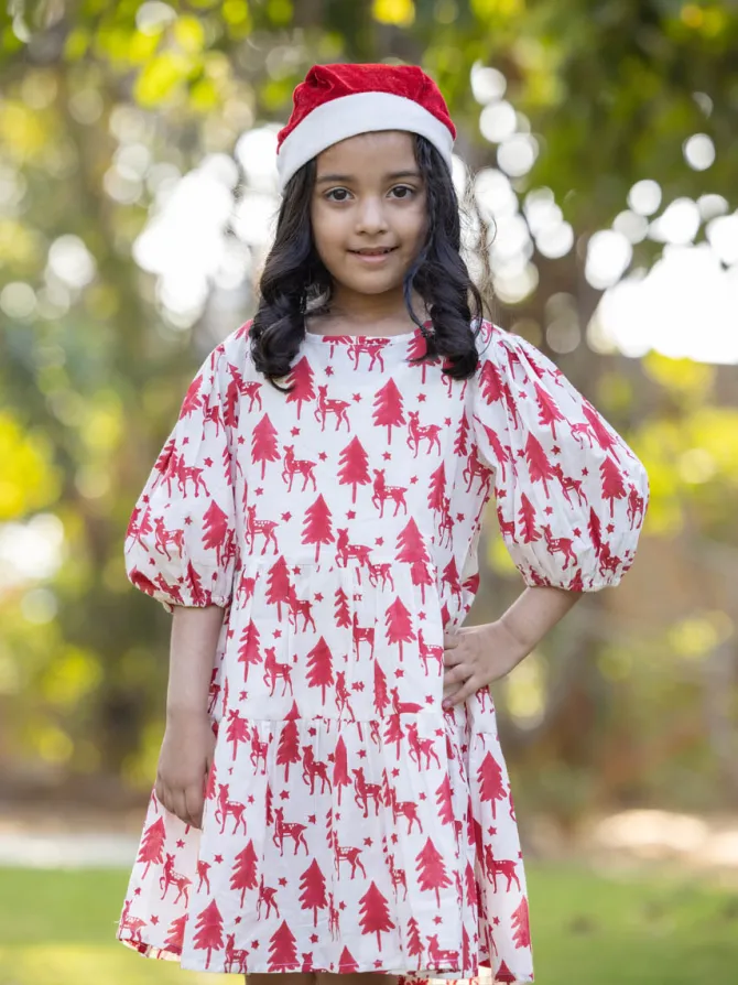 Snowy Elves Organic Cotton Dress