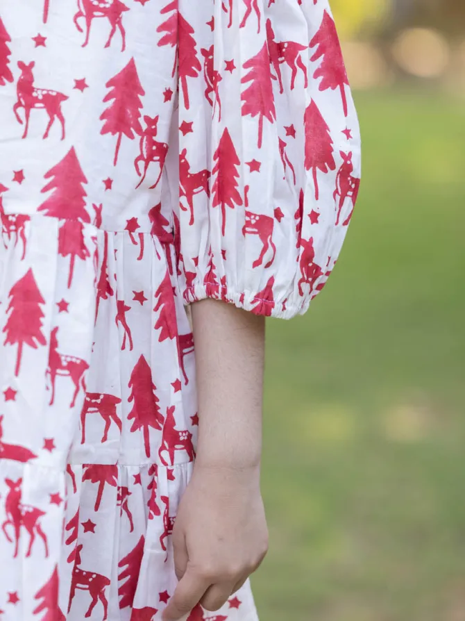 Snowy Elves Organic Cotton Dress