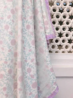 Spring Time Block Printed Cotton Muslin Dohar