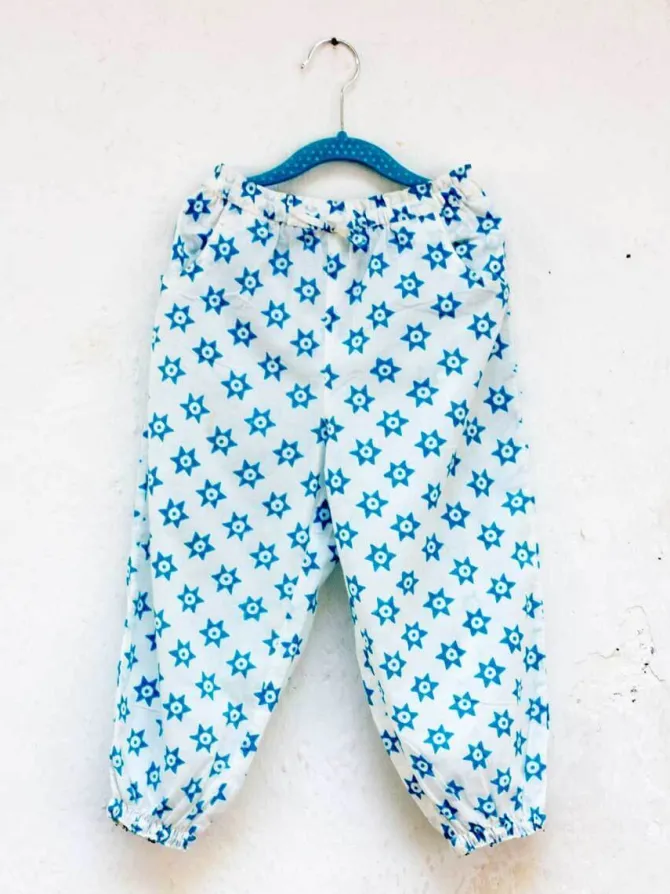 Starry Night Blue Organic Cotton Comfort Pants