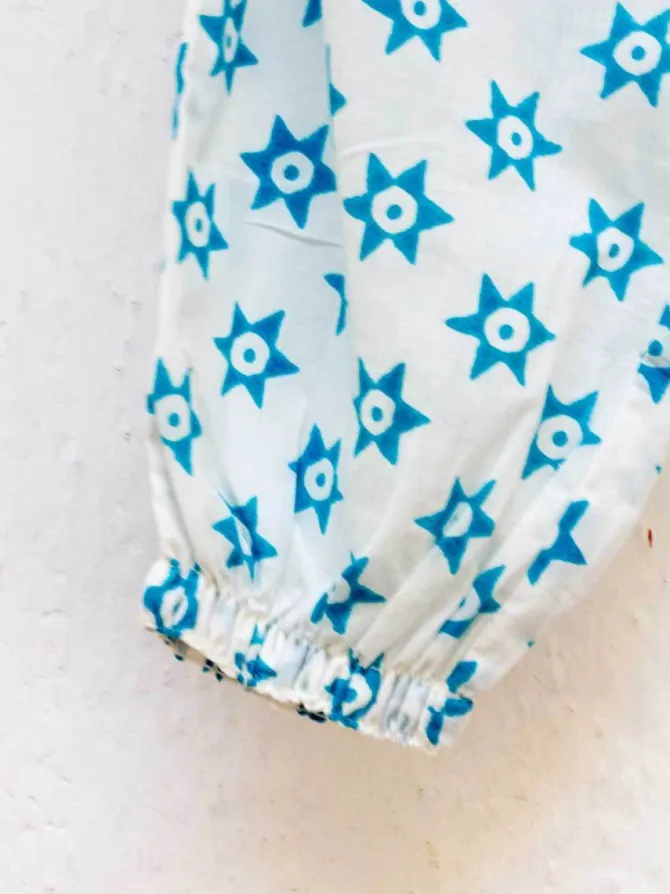 Starry Night Blue Organic Cotton Comfort Pants