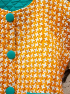 Sunrise Superstar Yellow Organic Cotton Quilted Tea Cup Jacket