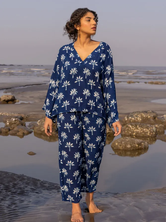 Tahira Indigo Co-ord Set of 2