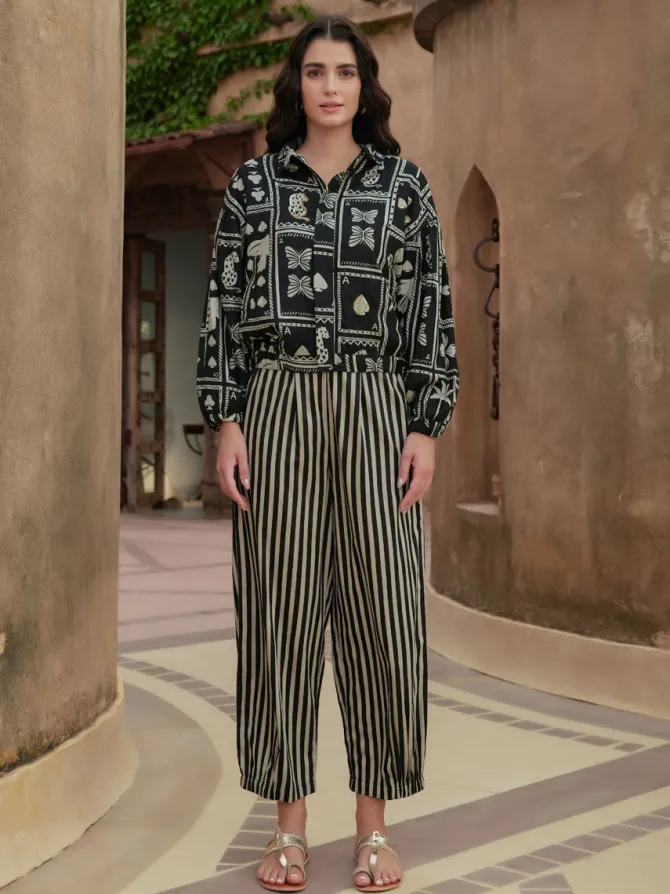 Tangier Embroidered Twill Bomber Jacket
