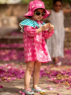Te Amo Organic Cotton Block Printed Dress