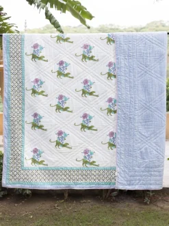 The Baagh Block Printed Cotton Quilt