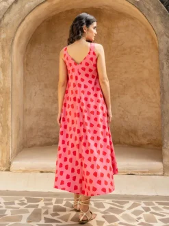 The Marie Sleeveless Dress ~ Pink Mirage Edition