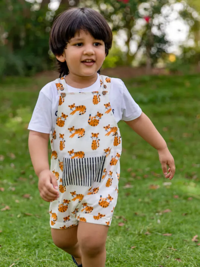 Tiny Cubs Organic Cotton Dungarees