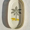 Tusk Trails Ceramic Oval Platter