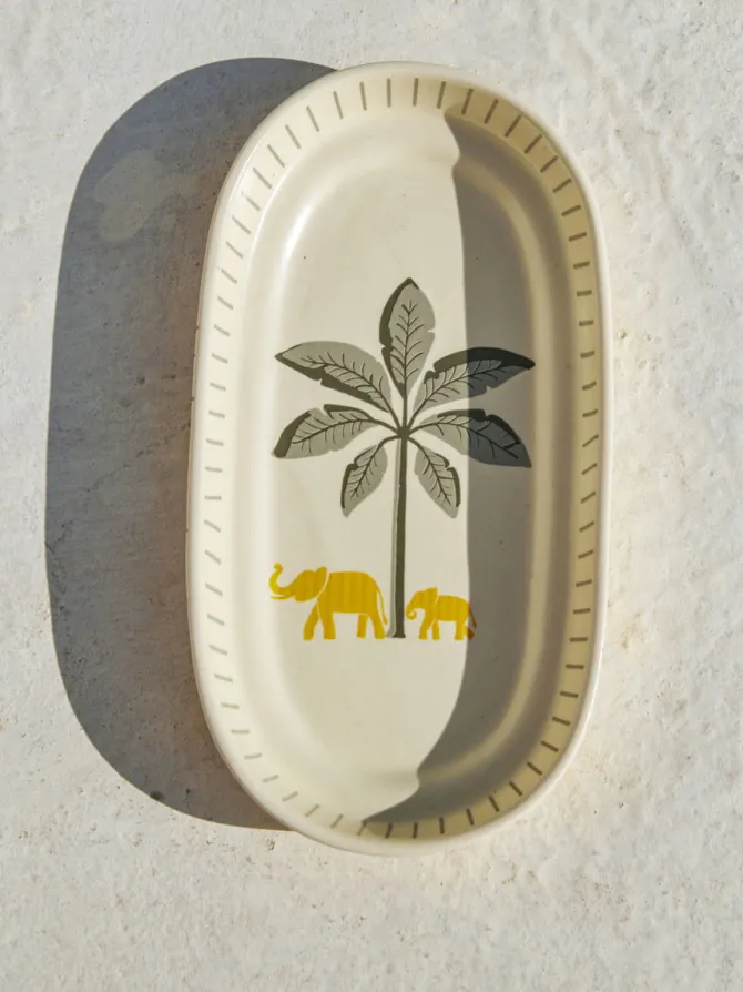 Tusk Trails Ceramic Oval Platter